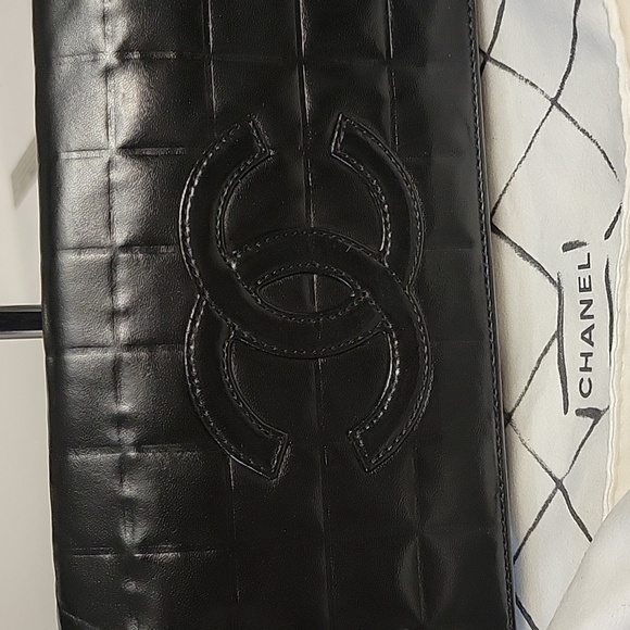 CHANEL choco bar baguette black leather shoulder bag - Picture 3 of 17